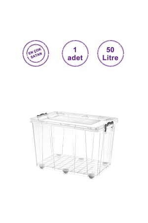 MNZ-50 Lt حاوية تخزين عجلات كبيرة صندوق تخزين الخزانة صندوق الألعاب SA-450 - Livonelli