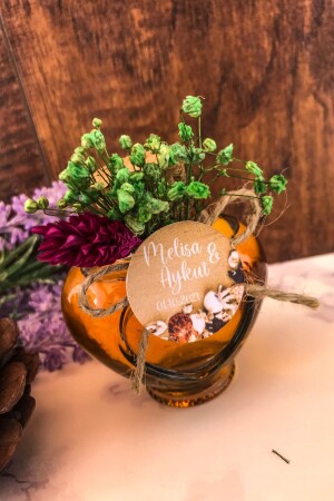 MNZ-50 قطع قلب بطاقة زجاجية نمط وعد الالتزام هدايا الزفاف هينا N2771 - DOKA