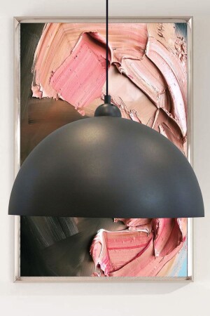 MNZ-50 سم أسود واحد شمعة غرفة المعيشة طاولة الطعام مطعم معلق مصباح قاعة الراجعية شمعة النماذج RSA2071XXXX01 - Bamyum