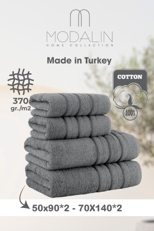 MNZ-50x90 + 70x140 سم دورة 4 قطع حمام صفافة - Modalin