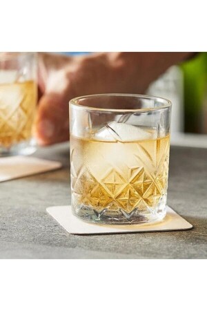 MNZ-52810 مجموعة بلا زمن من 4 كؤوس ويسكي - ويسكي شربة شربة صهرية كؤوس pb52810 - Paşabahçe