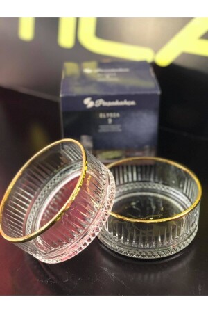 MNZ-530042 الذهبية إيليسيا خنزير الخنزير - 510cc - 2 قطع إيليسيا الذهبية - Paşabahçe