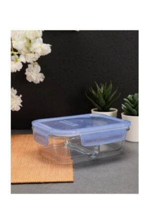 MNZ-530276 حاوية تخزين الزجاج مع شقق 630 cc P22080S3179 - Paşabahçe