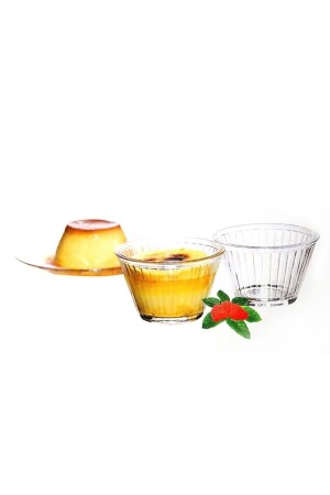 MNZ-53298 كريم كراميل كأس مجموعة من 6 - Paşabahçe