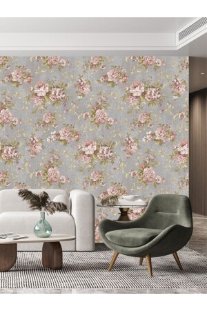 MNZ-5346-5635 ورق جدارية كبيرة كبيرة زهرة غبارة وردة 5-30 م2 - Bien Duvar Kağıtları