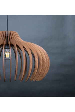 MNZ-55 سم رستيك ريترو لامپ العلق الخشبية كبيرة غرفة المعيشة العصرية المطبخ شمعة 58811102 - Ferisa Home