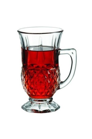 MNZ-55671 كوب من الزجاج مع المقبض، مجموعة 6 P55671 - Paşabahçe