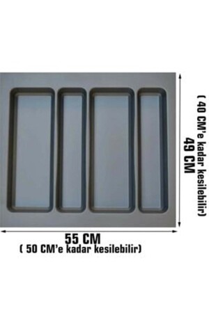 MNZ-55x49 Cm_anthracite بلاستيكي نمط علبة حامل - يمكن قطعها حتى 50x40 Cm TYC00179468336 - ALMITAL