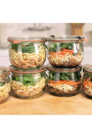 MNZ-580 مل مجموعة لايل (4 قطعة) Wcktop Weck 580 مل مجموعة لايل من 4 - Weck