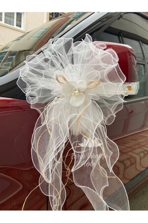 MNZ-5-Piece Orchid زينة سيارة زفاف زينة سيارة عروس زينة عربة العربة - Ecrin Tuhafiye Hobi