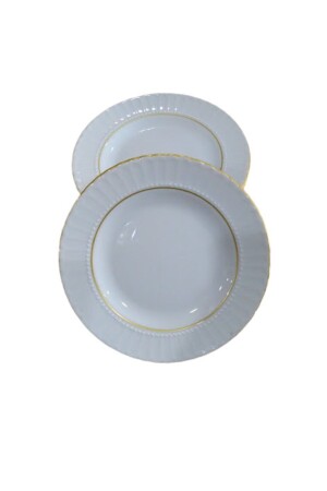 MNZ-6 قطع أم اللؤلؤة طقم عشاء ذهبية 19 سم KTHYSDF19 - Kütahya Porselen