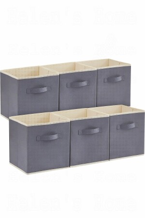 MNZ-6-قطعة صندوق تخزين بدون غطاء منظمة السلة في الحجرة منظمة غسيل الألعاب 30x30x30 سم - Helen's Home