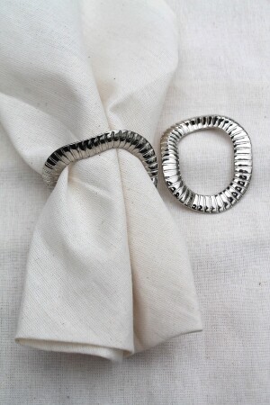 MNZ-6 قطع الفضة عتبة معدنية حلقة النابكين - حلقة النابكين 3577M - Emtory Home