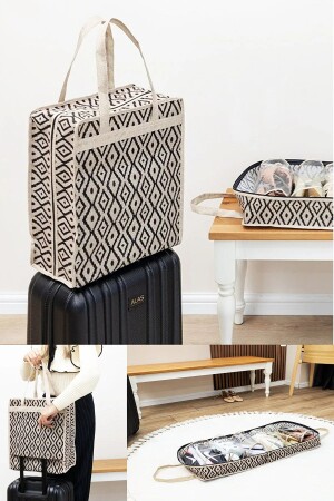 MNZ-6 قسم نمط مخزن الأحذية نوع الحقيبة السفر حقيبة تخزين أعلى (35x22x40) - Morbebe