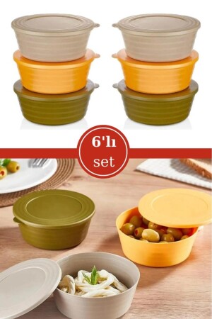 MNZ-6 حاويات تخزين الإفطار مع حاويات 400 مل - مجموعة خفيفة متعددة الأغراض (6x400 مل) - Flosoft