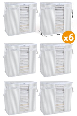 MNZ-6 قطع - ثياب حقيبة تخزين مع نافذة 50 X 45 X 30 سم EST9050666 - ESTİ