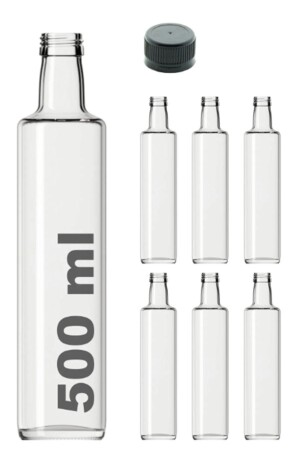 MNZ-6 قطع متعددة الأغراض الزجاج الشفاف الدائرة دوريكا زجاجة 500 مل - مع كأس دليل التسرب MA2175 - Milea