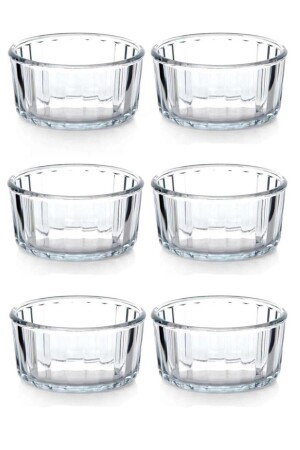 MNZ-6 قطع 59624 Pyrex مقاومة للحرارة دائرة كرة الكراميل كأس صوفل كعكة قالب 240cc - Paşabahçe