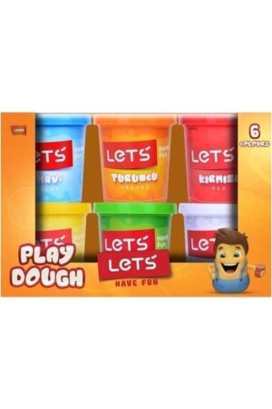 MNZ-6 حزمة كبيرة الحجم لعب الخبز 6 ألوان 900gr dop7408565igo - Lets