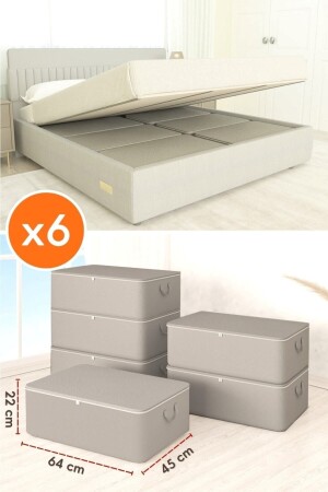 MNZ-6 قطع من الحجم الكبير كيس تخزين قاعدة الأنتراتيكيت 64 X 45 X 22 سم - She Berrak