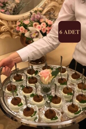 MNZ-6 قطع زجاجي جام صوص كأس القهوة كأس خدمة 8 سم مجموعة من 6 TYC00722065043 - Heritage