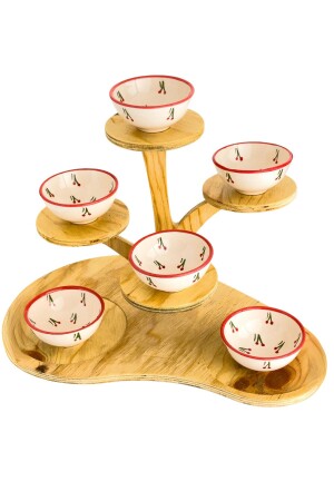 MNZ-6 قطع كرز نمط 8 سم صلصة صلصة صلصة صلصة جام صلصة إعلان الفطور صلصة - صنع يدوي - Gezdikçe Bilelim