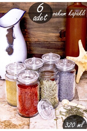 MNZ-6 قطع زجاجية معكمات مع الملاهي والغطاء الفارغ Bh00006 - Serin Bardak