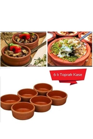 MNZ-6-قطعة طين كاسيرول بريز بودينغ حاوية Gvc0001 - güveç kabı