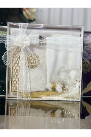 MNZ-6-قطعة الدعاوى-هدية-كتابة حزمة-صلاة السجاد-إبرة-ملاءة الصلاة الملابس-يسين-تسبيخ-زيك - Hane Tekstil