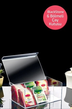 MNZ-6 صندوق الشاي المكونات حاوية أكياس الشاي العشبية - Hanedan Home