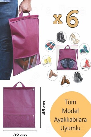 MNZ-6 قطع النافذة حذاء منظمة حقيبة التخزين معلقة خزانة الجرف حقيبة السفر - Helen's Home