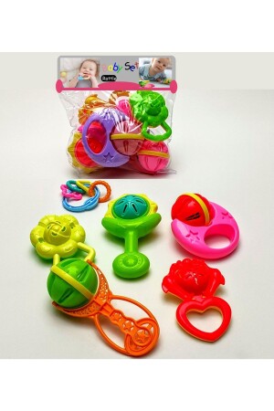مجموعة من أجهزة MNZ-6 Pcs Rattle Set للأطفال - استخدام آمن - Schmülzer