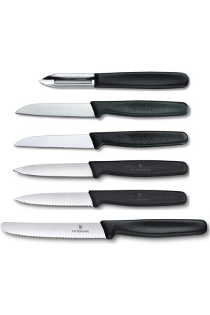 (MNZ-6) مجموعة سكين إزواج و (Peeler Black) 5.113. 6 EYB247 - VICTORINOX