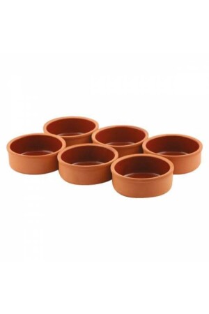 MNZ-6- Piece Clay Casserole Bowl Clay Casserole Set فرن بريز بودينج Bowl Casserole Dish Fma04135 - Topraktan Çömlek