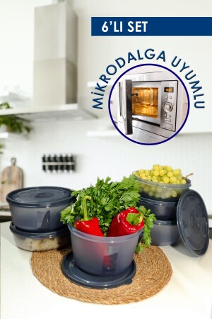 MNZ-6- Piece مطبخ الخزينة المكروسكية الحاوية التدفئة الميكروويف متوافقة فراغ الغطاء الميكروويف Defcin-sk-mic - Deftion