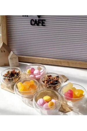 MNZ-6- Piece Double Walled Mini Sauce Bowl، دراجي، تركي ديليت، كأس العشاء TYC00486511564 - KÜÇÜK EW