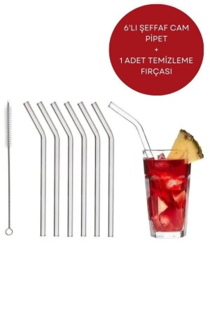 MNZ-6- Piece Glass Pipette Thermosilicate و 1 فرشاة تنظيف بيبيت (1. - Hirosh