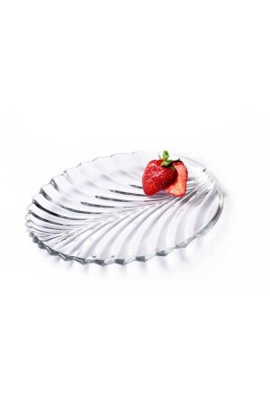 MNZ-6- Piece Herringbone Embroidered Cake Plate TYC00602794306 - KAVEH