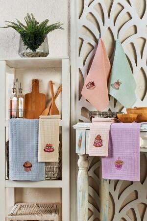 MNZ-6- Piece Kitchen Tea Towel Cake Set - Rebeka