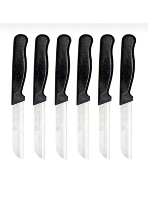 MNZ-6- Piece Serrated Vegetable and Fruit Knife أسود SFYBYDS03 - Solingen