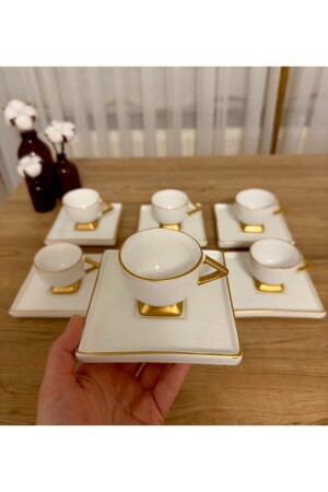 MNZ-6 Piece أثينا سلسلة ذهبية ذهبية كوب قهوة فاخر Ymk273722 - CARMEN SOFT paris