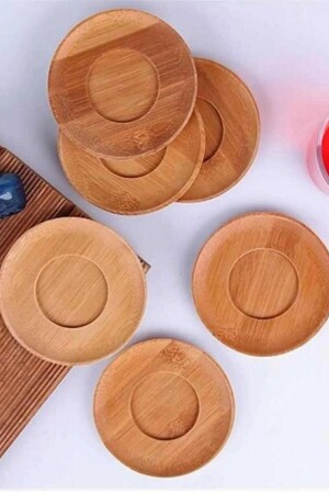 MNZ-6 قطع صوص الشاي البامبو كوستر دوري - كوب كوستر ZZYLMZ291 - Kitchen Design Lab