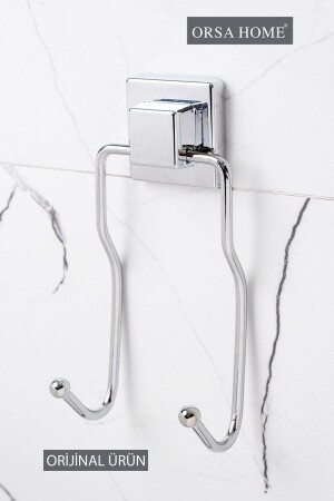 MNZ-601 ملصق مربع 2 قطعة معلق كروم - Orsa Home