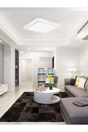 MNZ-60x60 سطح مقاعد 54 وات ليد ليف، ضوء أبيض 6500k- إطار أبيض، الإضاءة المتنوعة، 60 سم X 60 سم ليد-2000 - Gökyüzü Panel