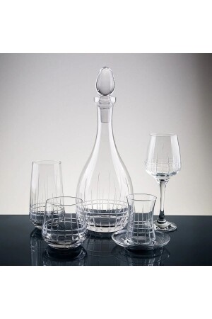 MNZ-61 قطع بلايد يد مزين قطعة زجاجية المياه مجموعة 12 شخصًا - sudeka