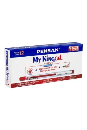 MNZ-6405 صندوق قلمي الملكي من 12 حمراء - Pensan