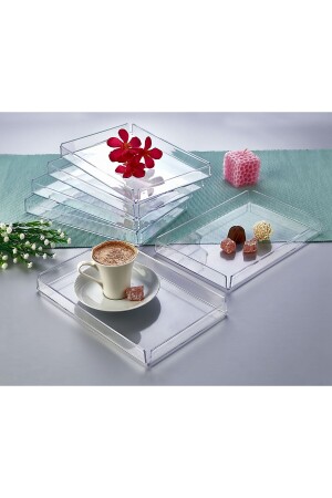 MNZ-6-Piece صلبة البلاستيك العرض الصندوق الصندوق الزخرفية AS-6TPS - ASlife Home