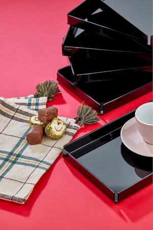 MNZ-6-Piece أكريليك كريستال عرض سلة ديكورات سلة AS-TPS - ASlife Home