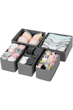 MNZ-6-Piece Drawer Cabinet Organizer Box Set انتراكيت EST442230 - ESTİ