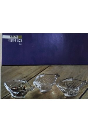 MNZ-6-Piece Fish Snack Bowl BL7122GCL - KAVEH